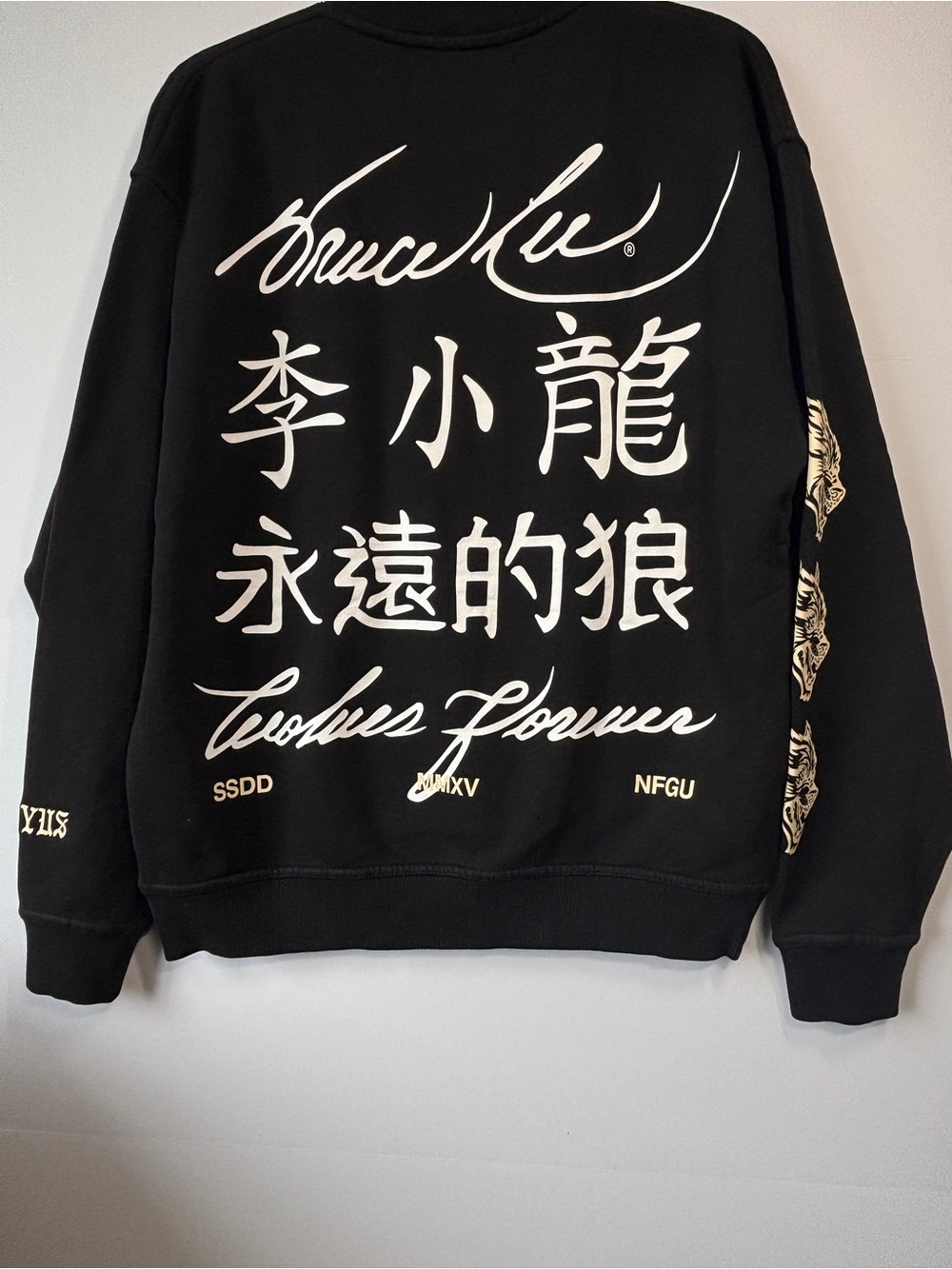 Sz S NWT Darc Sport x Bruce Lee Wolves Forever Crewneck SSDD NFGU Wolves
